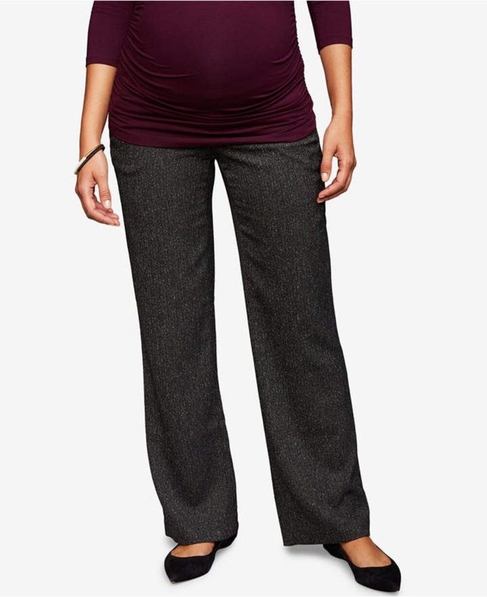 A Pea in the Pod Maternity Bootcut Dress Pants - Dark Gray - MEDIUM